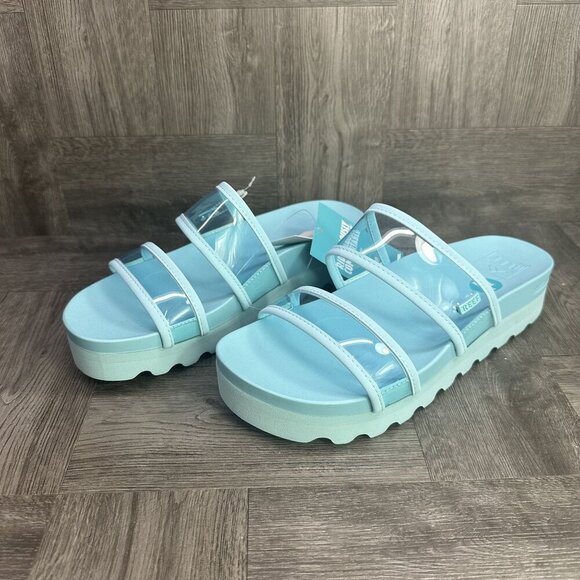 REEF Vista Hi Energy Women's size 9 Light Blue Cushion Comfort Sandals - Picture 6 of 8